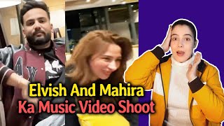 Elvish Yadav And Mahira Sharma Shooting For Music Video In Chandigarh