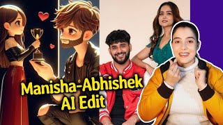 Jhalak Dikhhla Jaa 11 | Manisha Rani Aur Abhishek Malhan Ka AI Edit, AbhiSha Fandom Ka Cute Msg
