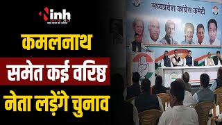 वरिष्ठ नेताओं को मैदान में उतारेगी MP Congress | Nakulnath इस सीट से लड़ेंगे चुनाव | Congress Meeting