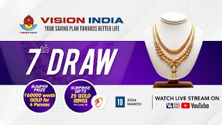 VISION INDIA - YOUR SAVING PLAN TOWARDS BETTER LIFE ||  7th MONTH DRAW || V4NEWS LIVE