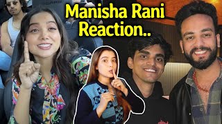 Manisha Rani Reaction On Thugesh Recreating Elvish Vs Maxtern Fight Scene