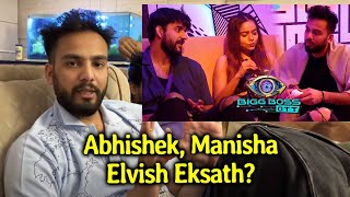Elvish Yadav Reaction On Abhishek Malhan, Manisha Rani And Elvish Together In A Show