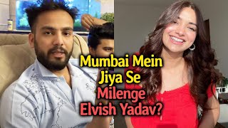 Elvish Yadav Reaction On Meeting Jiya Shankar In Mumbai