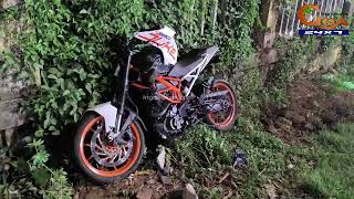 #Unimaginable speed of KTM Duke bike captured on the CCTV! Rams head on into two motorcycles