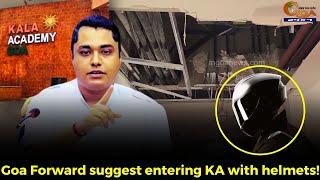 Kala Academy false ceiling collapse. Goa Forward suggest entering KA with helmets!