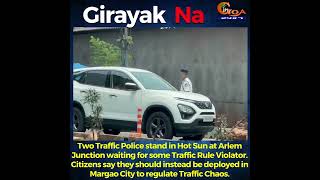 Two Traffic Police stand in Hot Sun at Arlem Junction waiting for some Traffic Rule Violator.