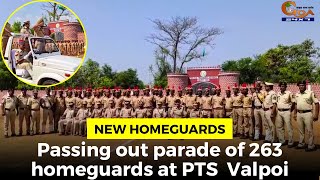 Passing out parade of 263 homeguards at PTS  Valpoi
