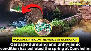Natural spring on the verge of extinction at Cuchelim