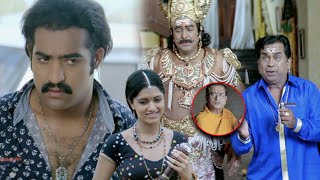Yama Manipulates Priest | Yamarajaa Kannada MOvie Scenes | Jr NTR | Priyamani