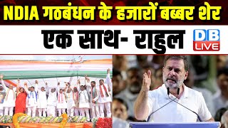 INDIA गठबंधन के हजारों बब्बर शेर एक साथ- Rahul Gandhi | Akhilesh Yadav | BJP-RSS | PM Modi |#dblive