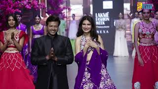 Fatima sana shaikh looks magnificent as showstopper for designer Arvind Ampula at Lakme Fashion week
