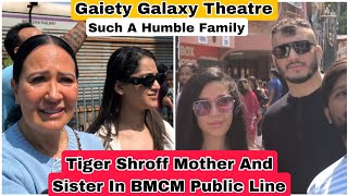 Tiger Shroff's Mother Ayesha Shroff And Sister Krishna Stands In Bade Miyan Chote Miyan Public Line
