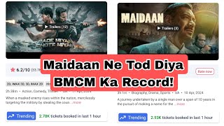Maidaan Movie Breaks Bade Miyan Chote Miyan Ticket Booking Record On Bookmyshow In Last 1 Hour Day 3