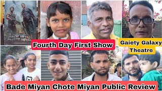 Bade Miyan Chote Miyan Public Review Fourth Day First Show
