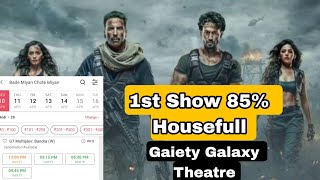 Bade Miyan Chote Miyan First Show Is 85 Percent Housefull At Gaiety Galaxy Theatre In Mumbai