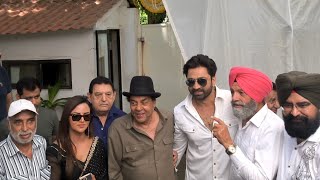 Dharmendra, Ranjeet, Johny, Poonam At Mahurat Of Actor Sonu Baggad's Debut Punjabi Film Travel Agent