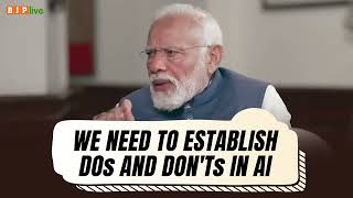 We should start using clear watermarks on AI-generated content: PM Modi