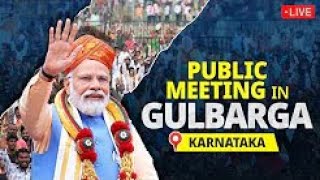 PM Modi Live Public Meeting in Gulbarga, Karnataka
