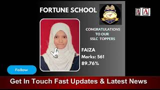 Fortune School Eng Med Mohammadi Chowk MSK Mills Gulbarga k SSLC Toppers Felicitated