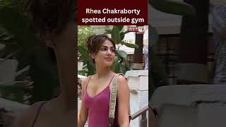 Rhea Chakraborty spotted outside gym in Mumbai  #rheachakraborty