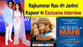 Exclusive Interview : Rajkumar Rao || Janhvi Kapoor || Mr And Mrs Mahi