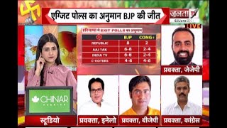Haryana में Exit Poll के नतीजों पर क्या है JJP, INLD, BJP और Congress के प्रवक्ताओं का कहना? सुनिए