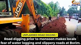 Unplanned road digging!