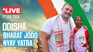 LIVE: #BharatJodoNyayYatra resumes from Rajgangpur, Odisha.