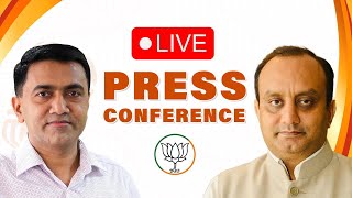 Joint press conference by Shri Pramod Sawant & Dr. Sudhanshu Trivedi at BJP HQ, New Delhi