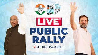 LIVE: Shri Mallikarjun Kharge and Shri Rahul Gandhi address the public at Ambikapur, Chhattisgarh.