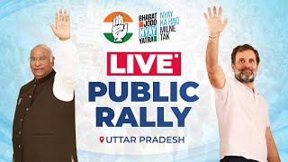 LIVE: Shri Mallikarjun Kharge and Shri Rahul Gandhi address the public in Amethi, Uttar Pradesh.