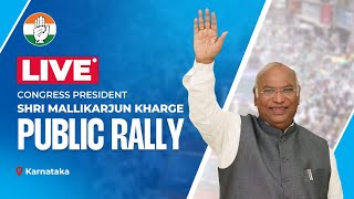 LIVE: Congress President Shri Mallikarjun Kharge addresses the public in Aland, Karnataka.