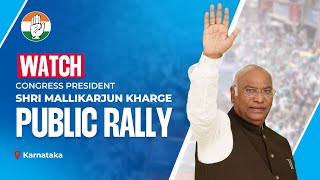 Watch: Congress President Shri Mallikarjun Kharge addresses the public in Raichur, Karnataka.