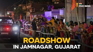 PM Narendra Modi's roadshow in Jamnagar, Gujarat