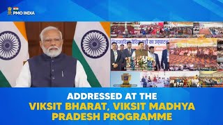 PM Modi's address at the Viksit Bharat, Viksit Madhya Pradesh programme
