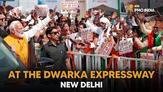Prime Minister Narendra Modi at the Dwarka Expressway, New Delhi