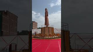 Prime Minister Narendra Modi unveils a statue of Ravidas at Varanasi, Uttar Pradesh