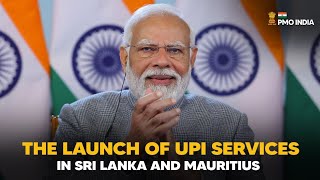 PM Modi's remarks at the launch of UPI services in Sri Lanka and Mauritius With Eng Subtitle