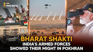 Bharat Shakti- India's Armed Forces show their might in Pokhran