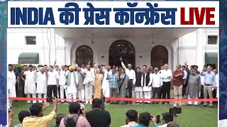 LIVE: INDIA bloc leaders meet at Congress President Shri Mallikarjun Kharge’s residence in Delhi.