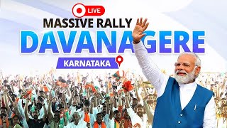 PM Narendra Modi Live | Public meeting in Davanagere, Karnataka | Lok Sabha Election 2024