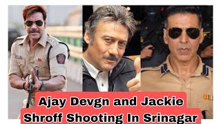 Ajay Devgn And Jackie Shroff Spotted Shooting in Srinagar For Singham Again