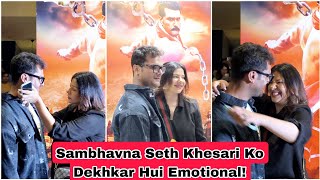 Khesari Lal Yadav Ko Dekhkar Sambhavna Seth Hui Emotional!