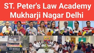 ST. Peter's Law Academy Mukharji Nagar Delhi. BEST Judiciary and Law Entrance Coaching. No1 Academy
