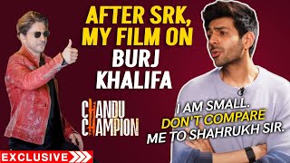 Kartik Aaryan on Comparing His Film "Chandu Champion" with Shahrukh Khan's Film | Burj Khalifa