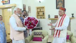 PM Shri Narendra Modi met BJP veteran Shri Murli Manohar Joshi at his residence in New Delhi today