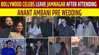 Bollywood Celebs Leave Jamnagar After Attending Anant Ambani Pre Wedding