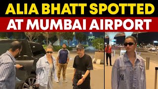 Alia Bhatt spotted at Mumbai Airport
