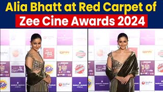 Alia Bhatt at Red Carpet of Zee Cine Awards 2024