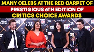 Bollywood Celebs at The Red Carpet of prestigious 6th Edition of Critics Choice Awards 2024